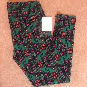 TC LuLaRoe Trojan Horse Leggings NWT HTF